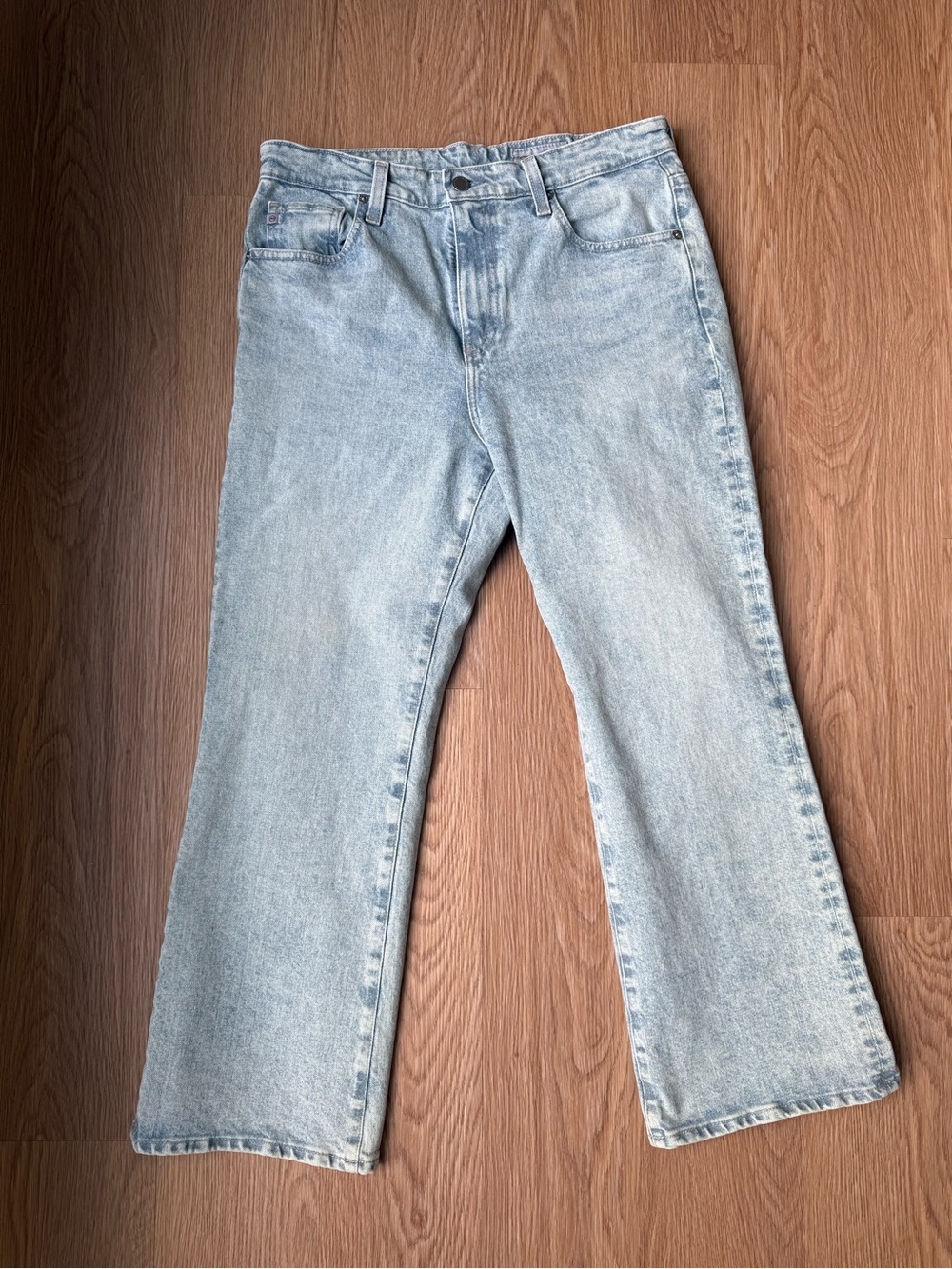 AG Adriano Goldschmied Mari High-Rise Slim Straight Jeans size 31 in Rye-In wash